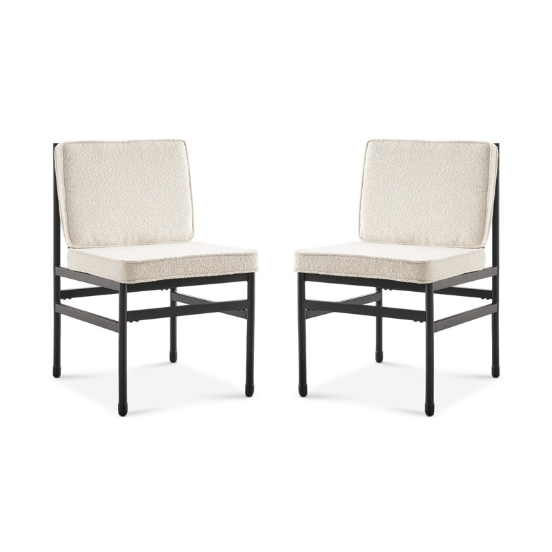 Montvale Dining Chairs, 4-pc, Pearl White Boucle