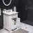 Derby 24" Carrara White Marble Countertop Bath Vanity with Faucet-118558537-29273789