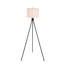 156Cm Matte Black Tripod Floor Lamp