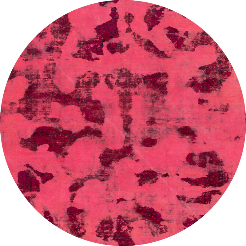 Abstract Indoor Rug, Round 6'
