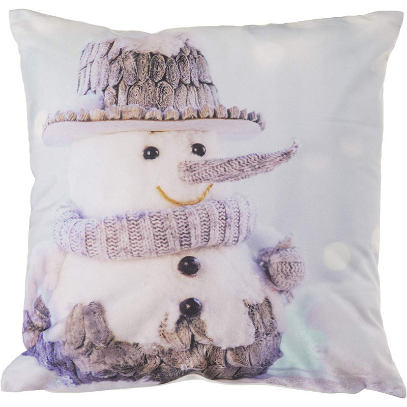 Christmas Snowed Man Throw Pillow, Pillow Cover