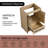 24'' Single Bathroom Vanity Base Without Top