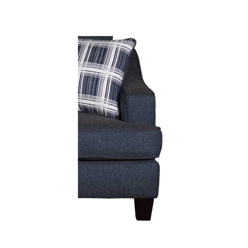 Jacarr 89'' Upholstered Sofa, Truth or Dare Navy