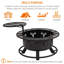 Bulle Round Iron Wood Burning Fire Pit