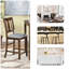 4 chaises à hauteur de comptoir 4 pièces, tabouret de bar avec siège rembourré, chaise de salle à manger rembourrée-1263613522