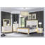 Commode 5 tiroirs Obsession de style contemporain avec finition dorée et éclairage à DEL pour des solutions de rangement élégantes
