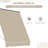 Patio Balcony Awning Sun Shade, 6' Drop Arm Retractable, Blocking, Heavy-Duty Aluminum, Creamy White Manual Retractable For , Protected, Robust