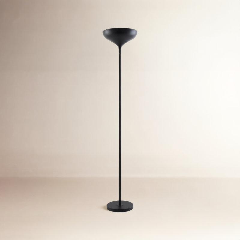 Lampe sur pied Lashley Nylah Luhu, Noir