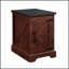 Table de bout Farmhouse avec porte de grange et tablette réglable, table de chevet rustique pour le salon et la chambre à coucher