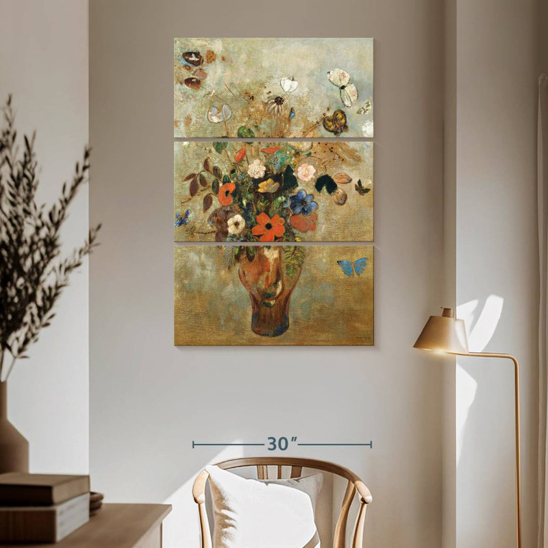 Harnek Nature morte aux fleurs 1905, H 65 po x l 42 po