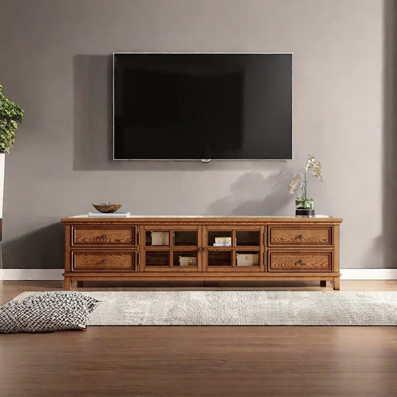 American Style Ash Wood TV Stand, 62.99"