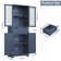 Hunsberger 23.6'' W x 67'' H x 11.8'' D Linen Cabinet with 2 Drawers