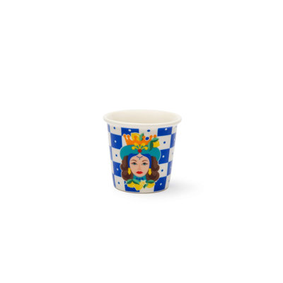 Excelsa set of 6 cups Sicilian Rhapsody porcelain 9 cl