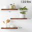 3 Pack Wall Mounted Rustic Wood Shelves  Floating Shelves-530521436