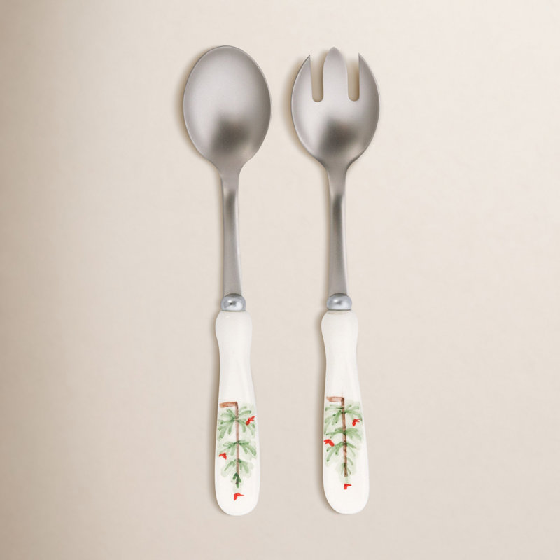 Lastra Holiday Stainless Steel Salad Servers