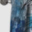 Blue and Cream Shapes Unleashed - Peinture - Rideau occultant abstrait - 1 panneau-735910139