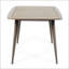 Table de salle à manger carrée d'intérieur en bois d'acacia, finition teck, durable et élégante pour les espaces modernes et traditionnels-764780859