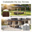 Pavillon de jardin en bois massif 10 x 12 pi