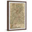 Cracked Map - Reproduction d'art graphique sur papier encadré-1586946504