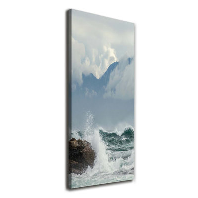 Rough Sea - Wrapped Canvas Print