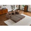 Canapé-lit convertible avec coussin cylindrique, canapé-lit pliant en velours côtelé avec cadre de forme fixe, canapé-lit de salon pour la chambre à coucher (brun)-1984038392