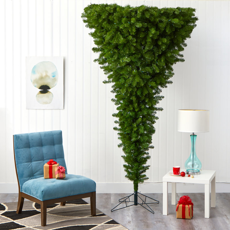 96' H Lighted Artificial Spruce Christmas Tree