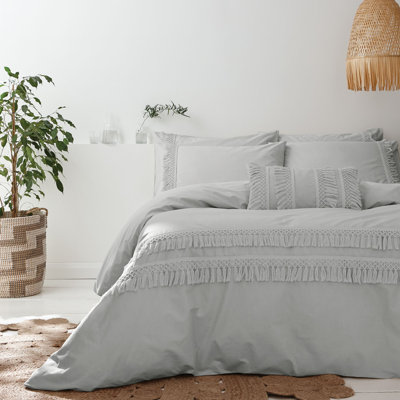 Izmir Cotton Tassel Duvet Cover Set