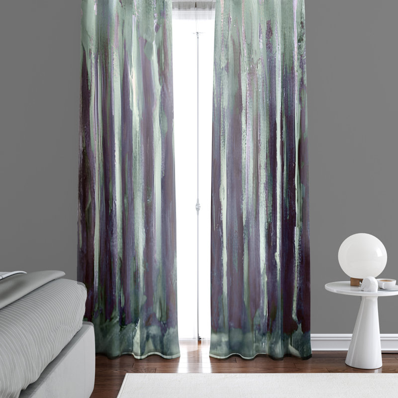 Paire de rideaux semi-transparents en polyester Dico, L 40 po x L 82 po