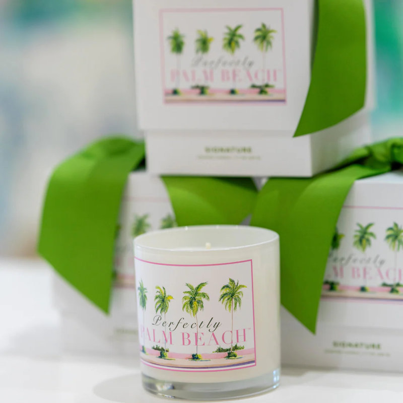 Perfectly Palm Beach Glass Jar Candle
