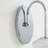 VidaLite Nimbus 1-Light Polished Nickle Wall Sconce Light With Snow White Glass Shades, Modern & Contemporary Style Wall Lamp