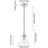 Wulfsohn 1-Light Single Kitchen Island Cone Glass Pendant Light-783682309