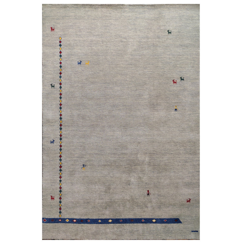 Tapis fait à la main 5 x 8 po Gabbeh