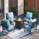 Asfand 4 - Person Outdoor Seating Group with Rocking Lounge Chairs&  Firepit Table