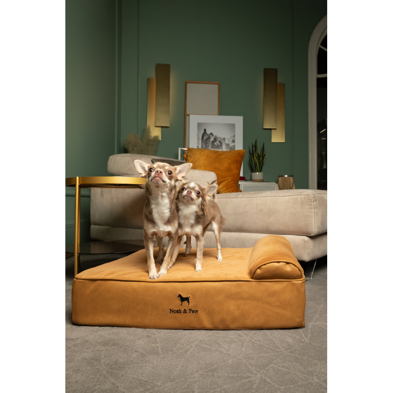  Lit orthopédique pour chien géant XXL, mousse viscoélastique infusée de gel rafraîchissant, imperméable, lavable à la machine, avec housse intérieure (similicuir)