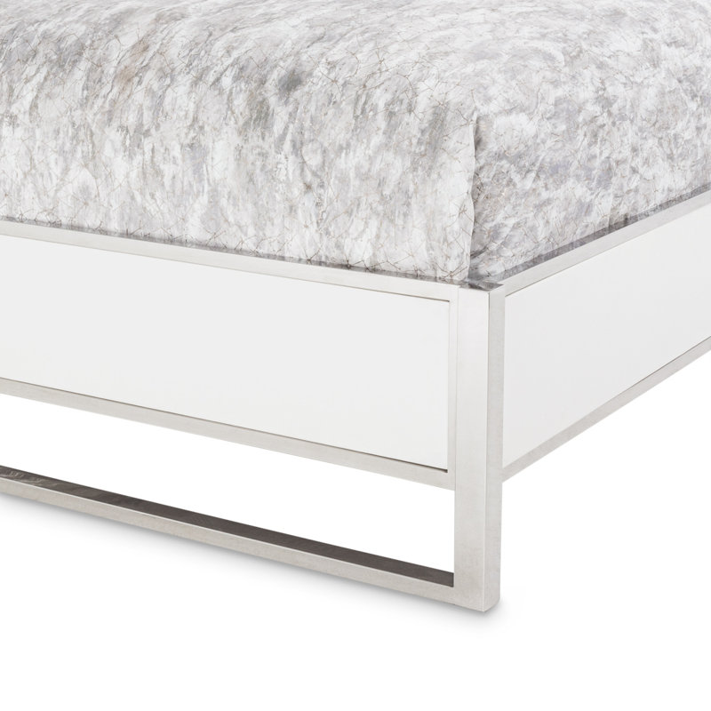 State St. Queen 65.5" Tufted Low Profile Panel Bed, Eastern King