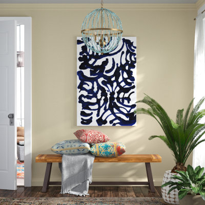 Indigo Swirls I by Jodi Fuchs - Painting on Canvas