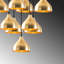 Mullein 9 - Light Black Cluster Pendant-124228564