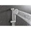 Système de douche avec pomme de douche, douche à main, barre coulissante, jets de corps, bras de douche, tuyau, garniture de valve et poignées à levier-122404618