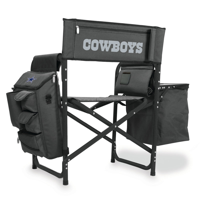 NFL Fusion Camping Chair, Black, Dallas Cowboys
