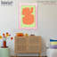Cadre mural orange et lime en acrylique par NOTORIART-116253608-116253611-116616513