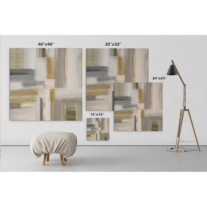 « fields i », reproduction de peinture à l’huile sur toile tendue, H 32 po x l 32 po x P 1,5 po