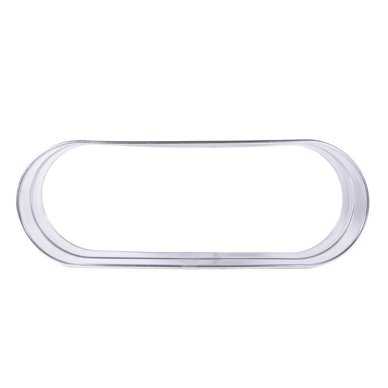 Oval Painted Steel Raised Garden Bed Planter, 12" H x 96" W x 36" D