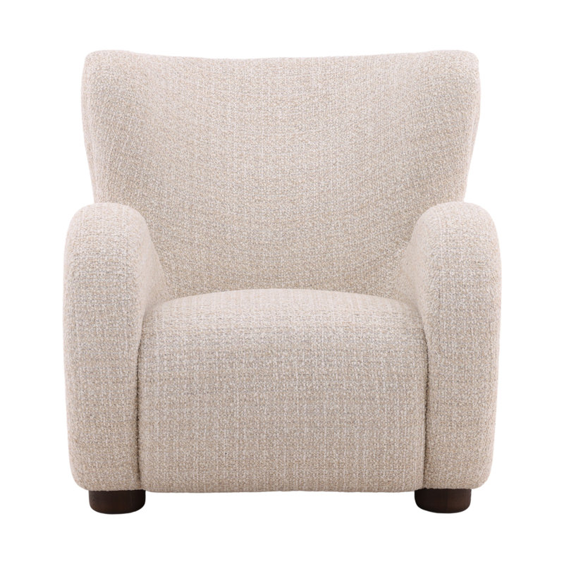 Rose Polyester Occasional Chair, Sand