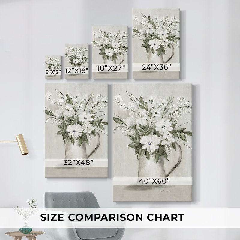 Cottage Bouquet I - Galeria Cavas, H 60 po x l 40 po