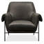 CC Metal Frame Leather Club Chair-123293297