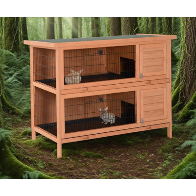 Cage à lapin en bois pour petits animaux