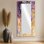 Lilas fleurs sur un plateau en bois - miroir floral pour décoration murale - imprimé sur métal