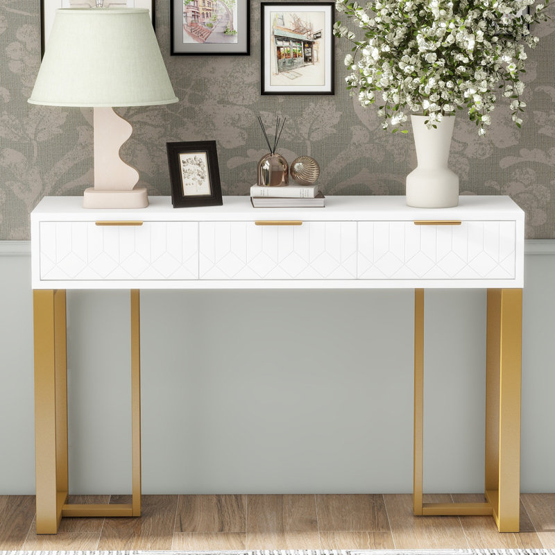 120cm Console Table, Gold