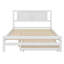 Lit double réglable en bois avec lit gigogne