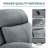 Classic Oversized Electric Power Recliner Chair, ,Equipped With USB Charging Connector With Overstuffed Cushion And Back, Soft Fabric Adults Single Recliner Sofa For Living Room-162168906